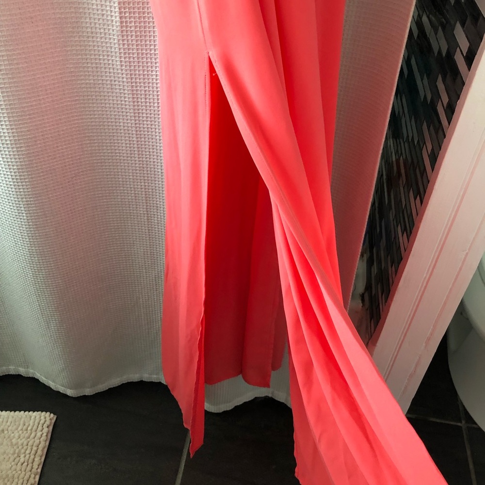 BCBG orange and pink maxi dress, size XS. - Picture 3 of 4
